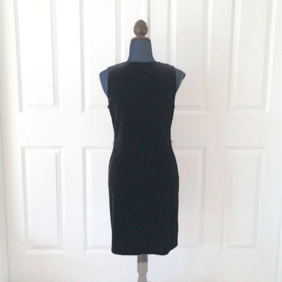 Ronni Nicole Petite Black Velvet Dress Sleeveless - Picture 3 of 8